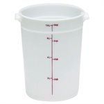 Cambro RFS8148 8 Qt. Round Food Storage Container - White