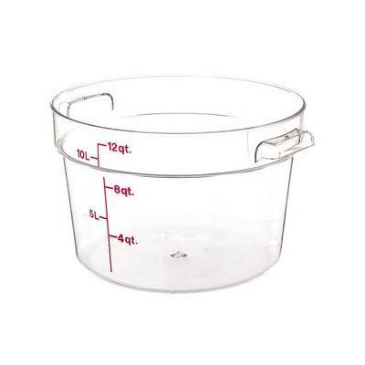 Cambro RFSCW12135 12 Qt. Round Food Storage Container - Clear