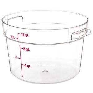 Cambro RFSCW12135 12 Qt. Round Food Storage Container - Clear