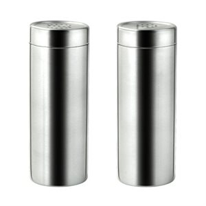 Shaker Set, Salt&Pepper, 3.75", 18/10 Stainless Steel