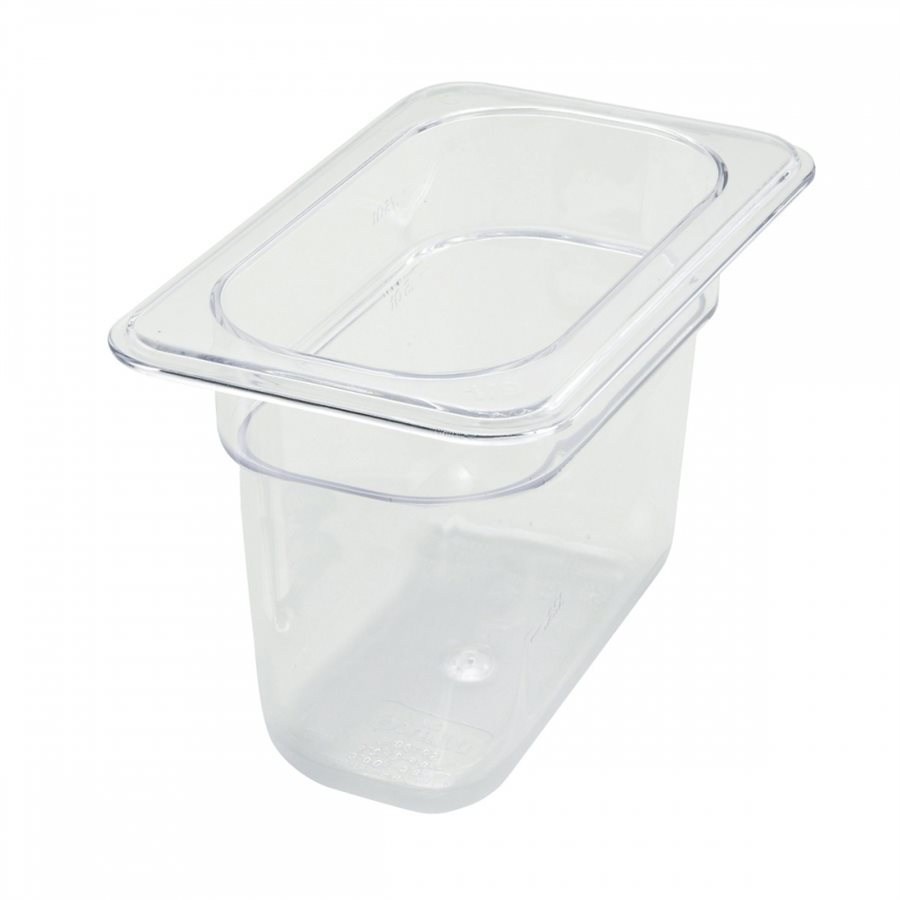 FOOD PAN 1/9 size X 6" - CLEAR