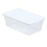 CLEAR STORAGE BOX - 6QT