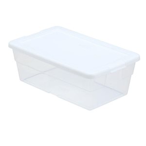 CLEAR STORAGE BOX - 6QT