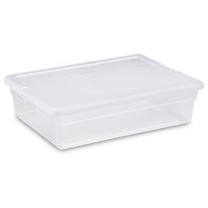 CLEAR STORAGE BOX 28qt