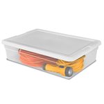 CLEAR STORAGE BOX 28qt