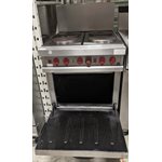 USED Vulcan E24L 4 Burner Oven With Cooktop