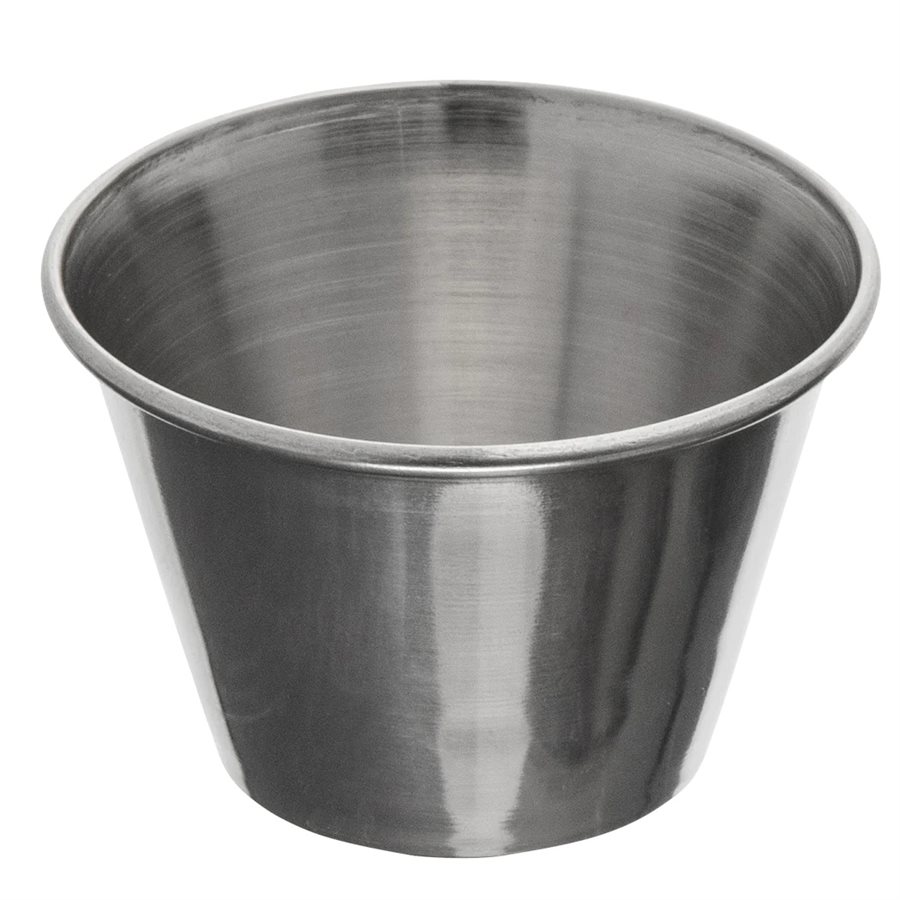 CUP SAUCE STAINLESS STEEL 2.5OZ (DOZEN)